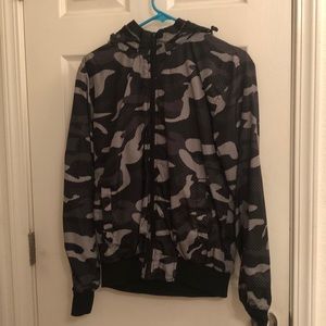 Black and White camo bomber jacket